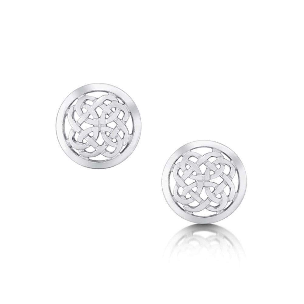 Sheila Fleet Silver Earrings - E0136-Ogham Jewellery