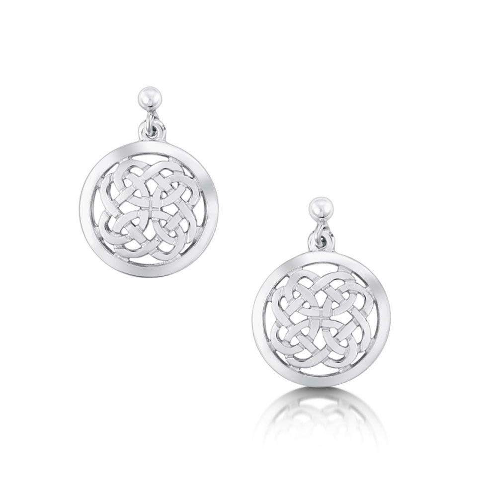 Sheila Fleet Silver Earrings - E136-Ogham Jewellery
