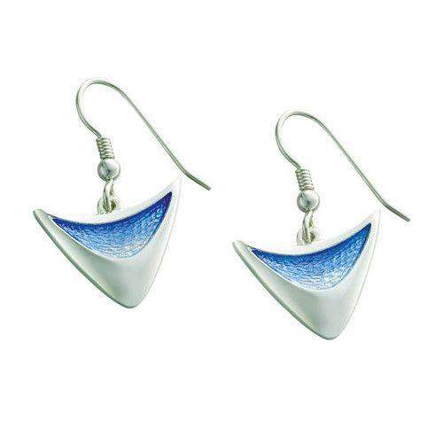 Sheila Fleet Silver & Enamel Earrings EEX115-Ogham Jewellery