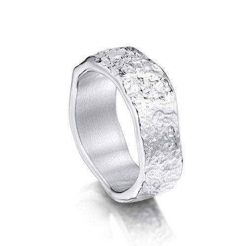 Sheila Fleet Silver Matrix Ring -R215-Ogham Jewellery