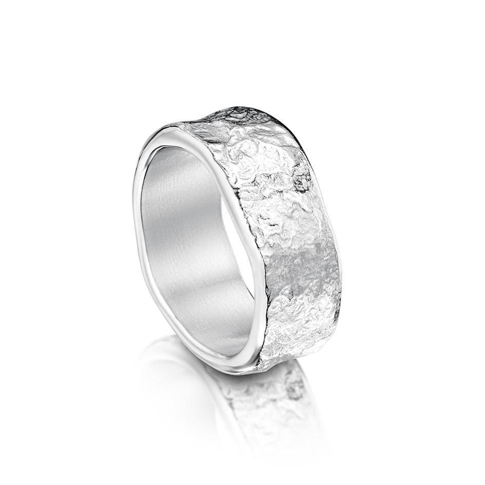 Sheila Fleet Silver Matrix Ring - RX215-Ogham Jewellery