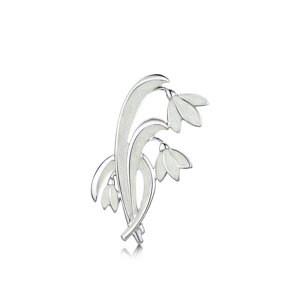 Sheila Fleet Snowdrop Brooch - EBX226-Ogham Jewellery