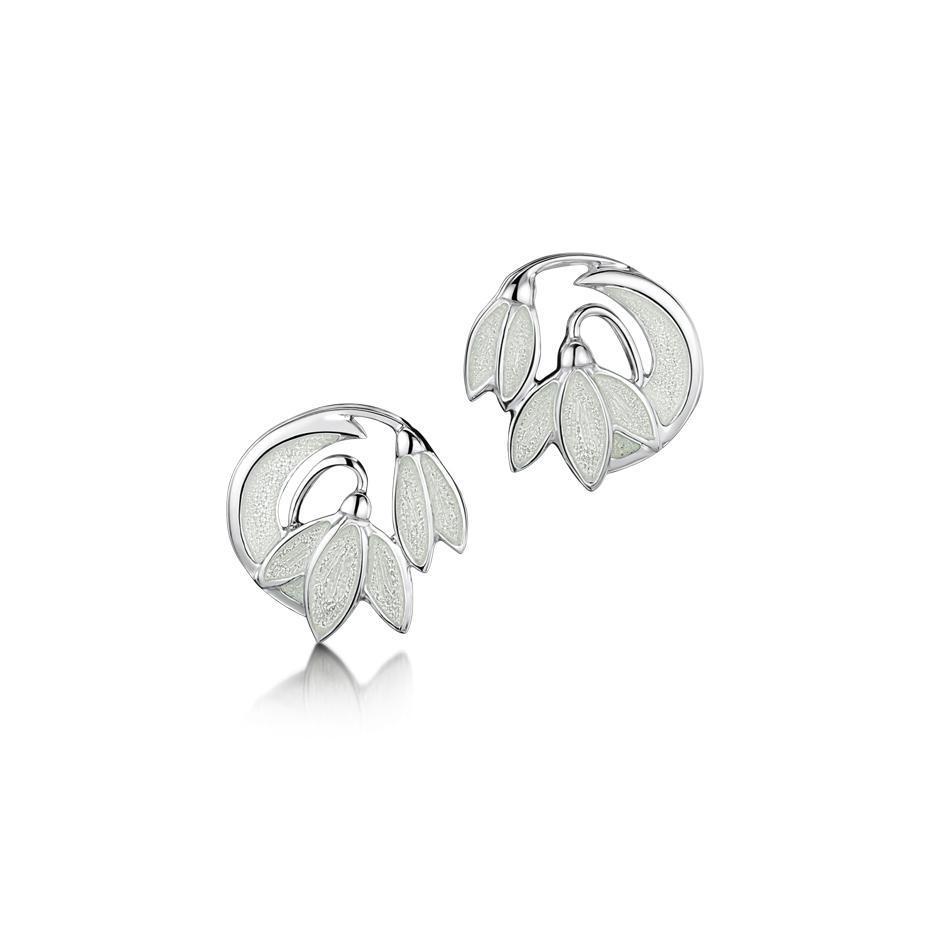 Sheila Fleet Snowdrop Earrings - EE230-Ogham Jewellery