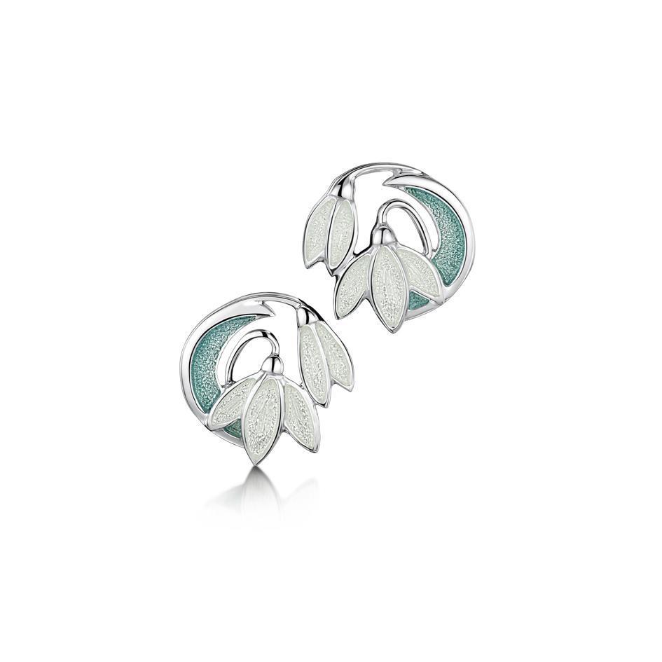 Sheila Fleet Snowdrop Earrings - EE230-Ogham Jewellery
