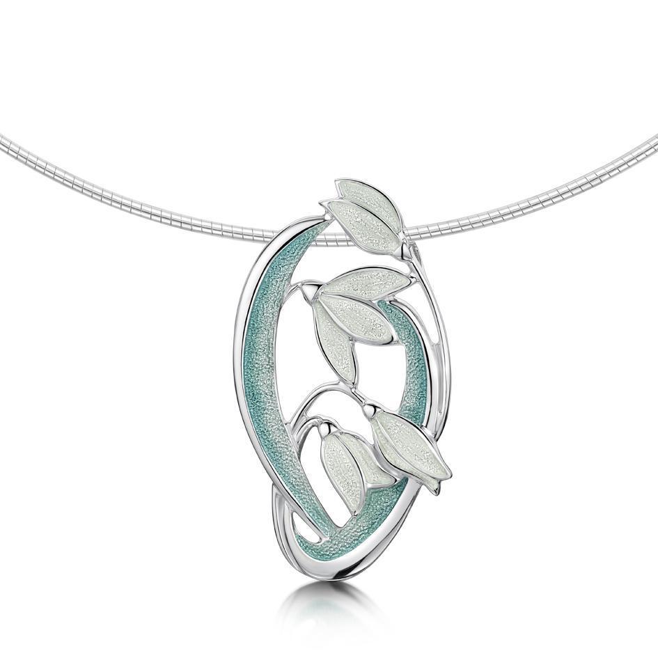 Sheila Fleet Snowdrop Necklet - ENX230-Ogham Jewellery