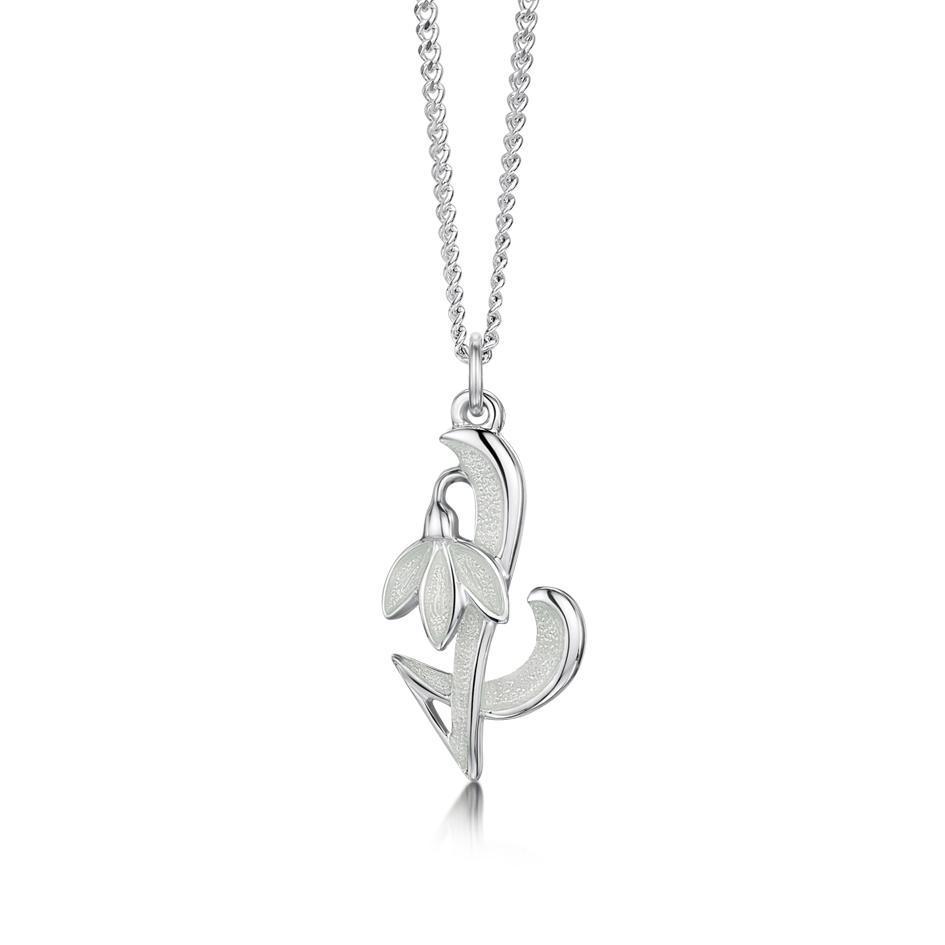 Sheila Fleet Snowdrop Pendant - EP0226-Ogham Jewellery