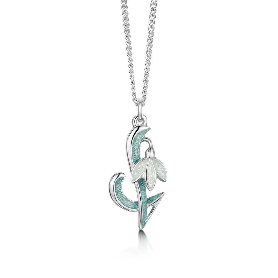 Sheila Fleet Snowdrop Pendant - EP0226-Ogham Jewellery