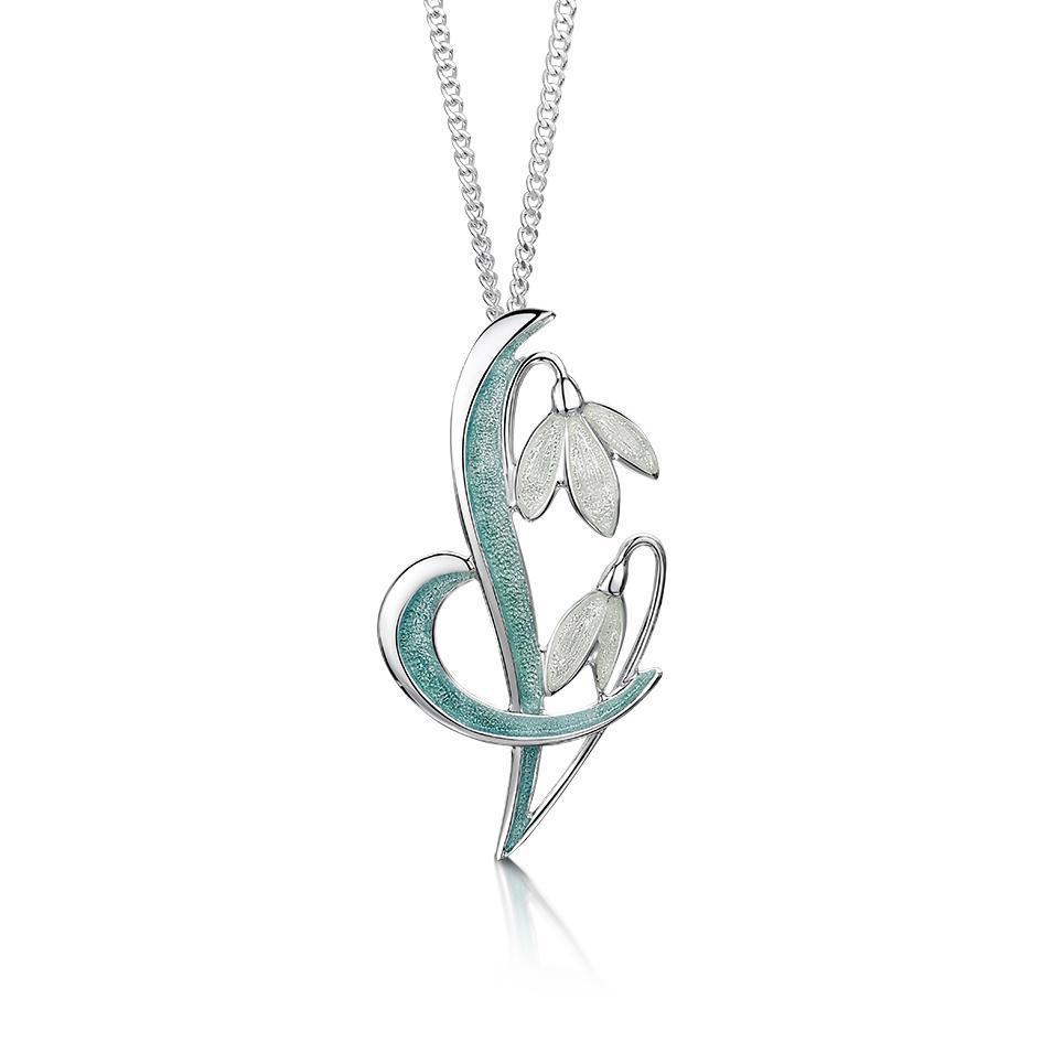 Sheila Fleet Snowdrop Pendant - EP226-Ogham Jewellery