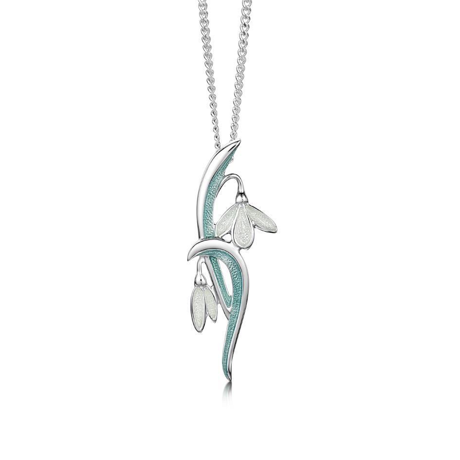 Sheila Fleet Snowdrop Pendant - EP228-Ogham Jewellery