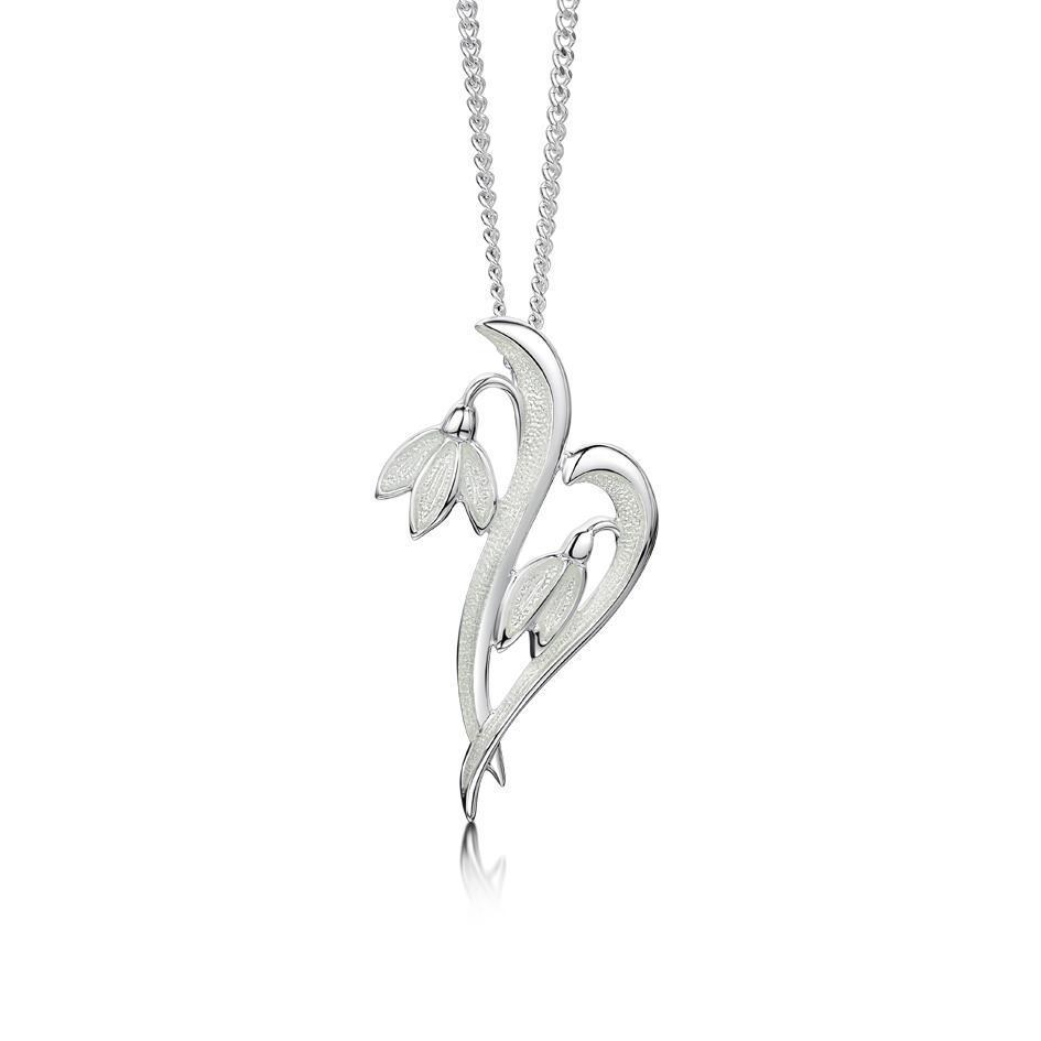 Sheila Fleet Snowdrop Pendant - EP229-Ogham Jewellery