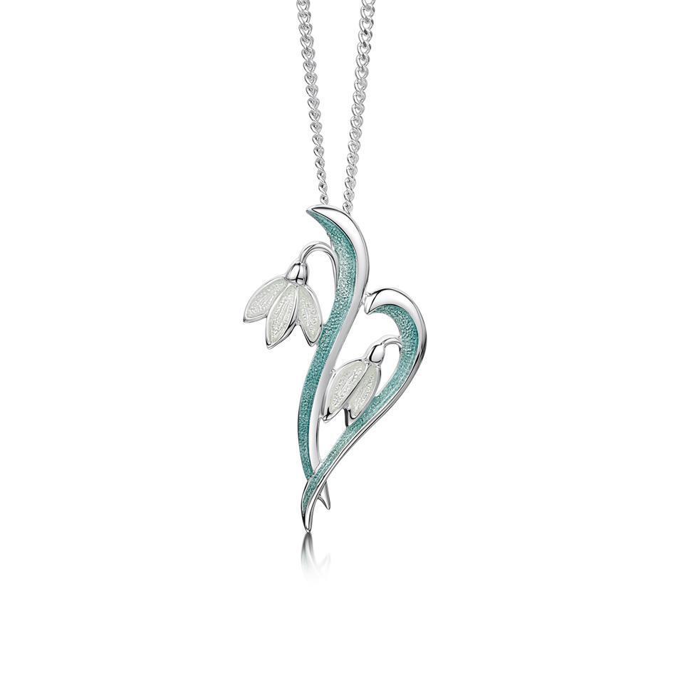 Sheila Fleet Snowdrop Pendant - EP229-Ogham Jewellery