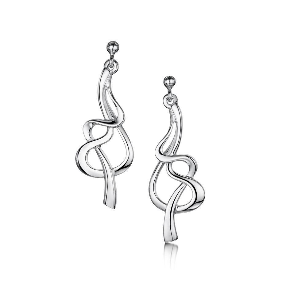 Sheila Fleet Sterling Silver Earrings - EX155-Ogham Jewellery