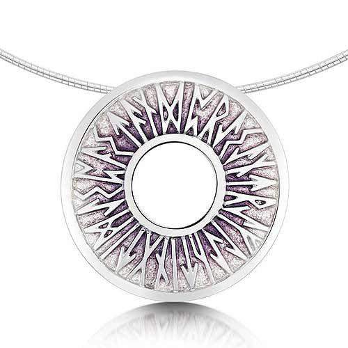 Sheila Fleet Sterling Silver Runic Necklet EMN34-Ogham Jewellery