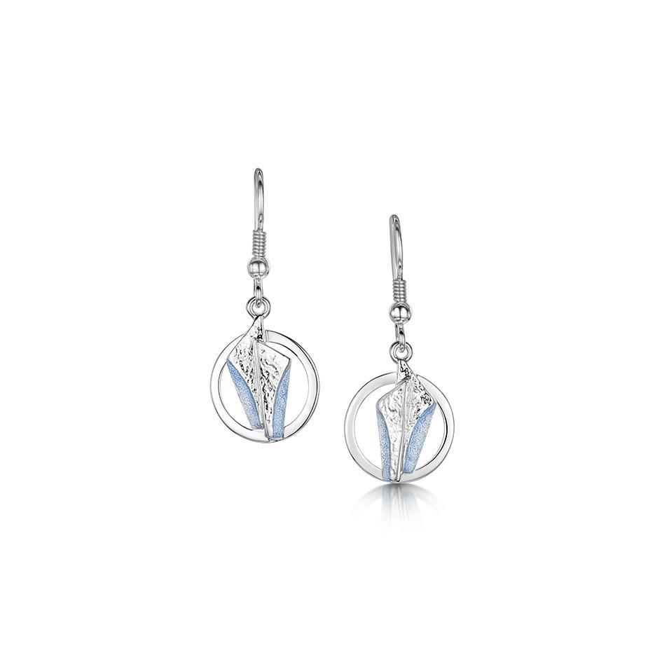 Sheila Fleet Stone Circles Drop Earrings - EE143-Ogham Jewellery