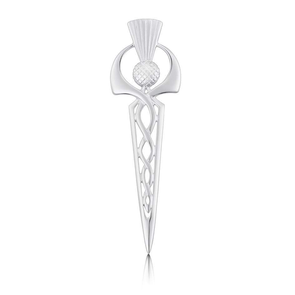 Sheila Fleet Thistle Kilt Pin - B60-Ogham Jewellery