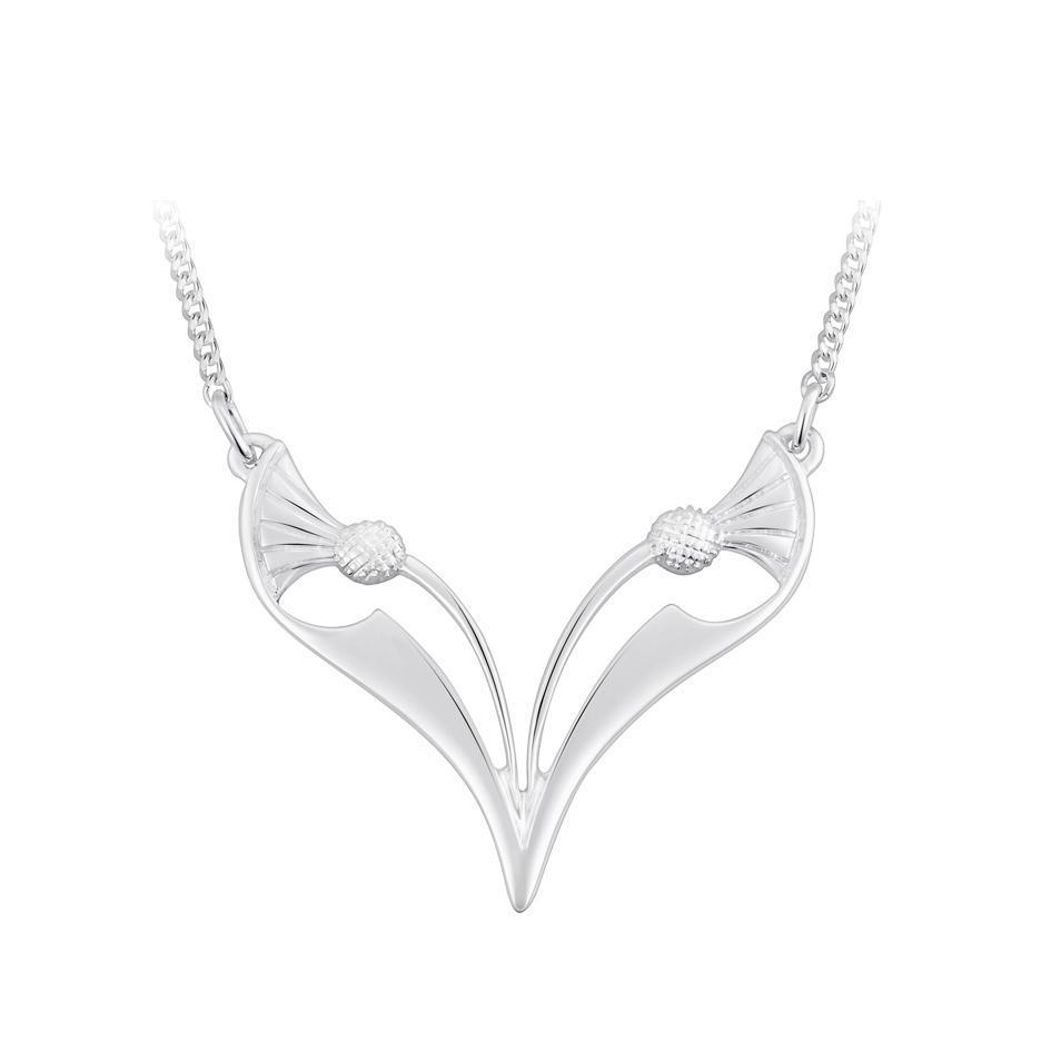 Sheila Fleet Thistle Necklet - N62-Ogham Jewellery