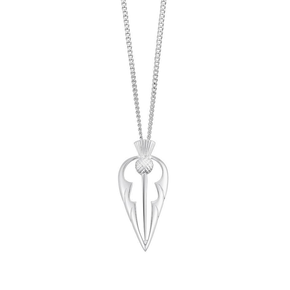 Sheila Fleet Thistle Pendant - P58-Ogham Jewellery