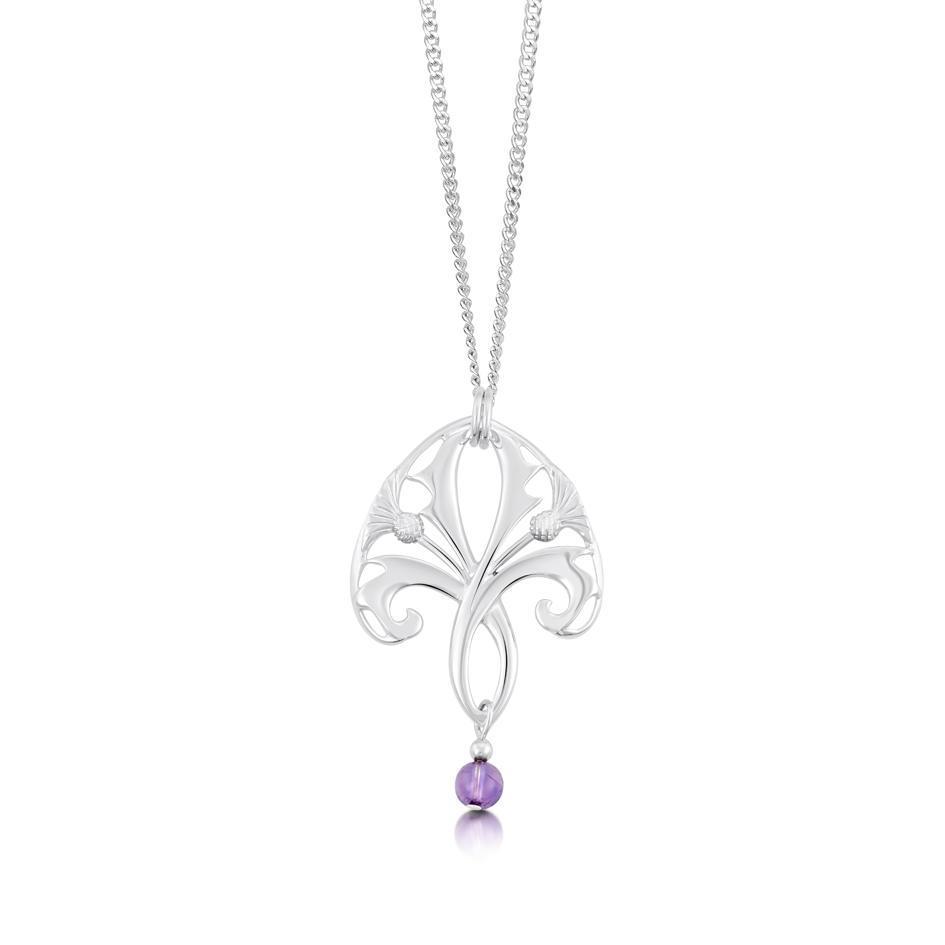 Sheila Fleet Thistle Pendant - SP61-Ogham Jewellery