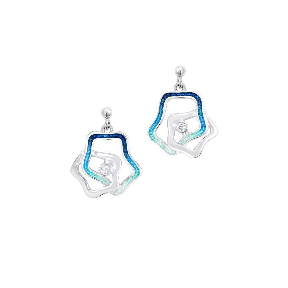 Sheila Fleet Tidal Islands Drop Earrings - ESE0195-Ogham Jewellery
