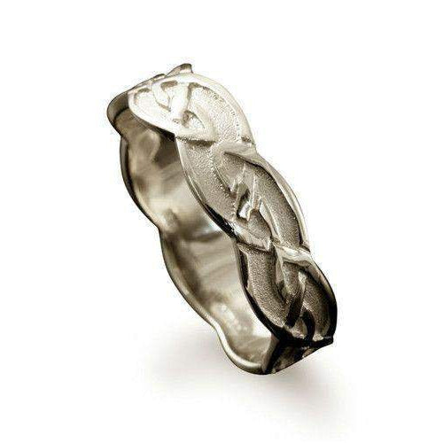 Shetland Foula Celtic Ring - Various Metals - R224 - Size J-Q-Ogham Jewellery
