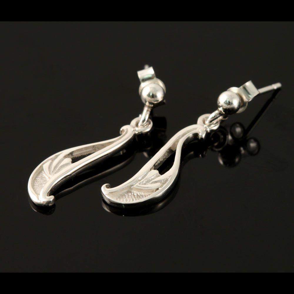Shetland Glasgow Girls Silver Or Gold Earrings - GE152-S-Ogham Jewellery