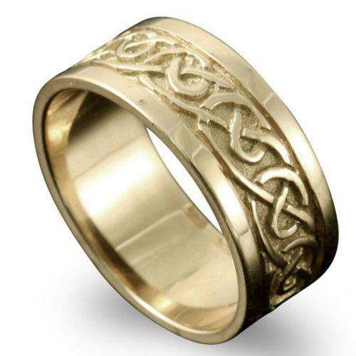 Shetland Jewellery Noss Celtic Ring - R122 J-Q-Ogham Jewellery