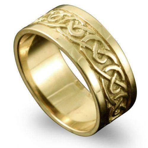 Shetland Jewellery Noss Celtic Ring - R122 J-Q-Ogham Jewellery