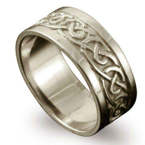 Shetland Jewellery Noss Celtic Ring - R122 J-Q-Ogham Jewellery