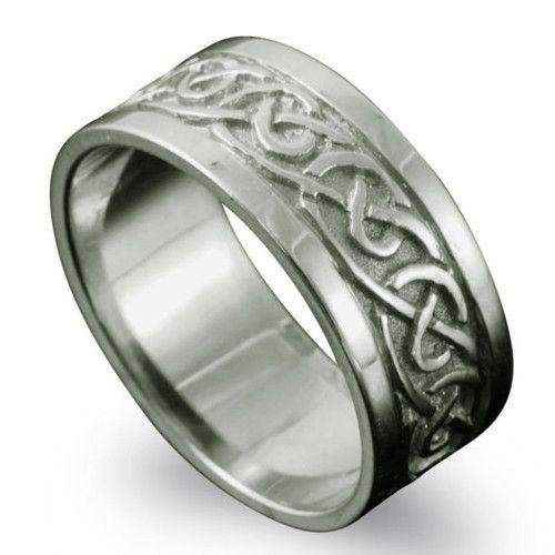 Shetland Jewellery Noss Celtic Ring - R122 R-Z-Ogham Jewellery