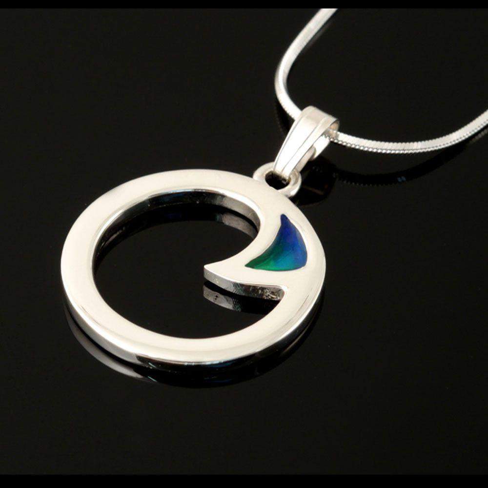 Shetland Silver And Enamel Celtic Fire Pendant -CFP13-CF-Ogham Jewellery