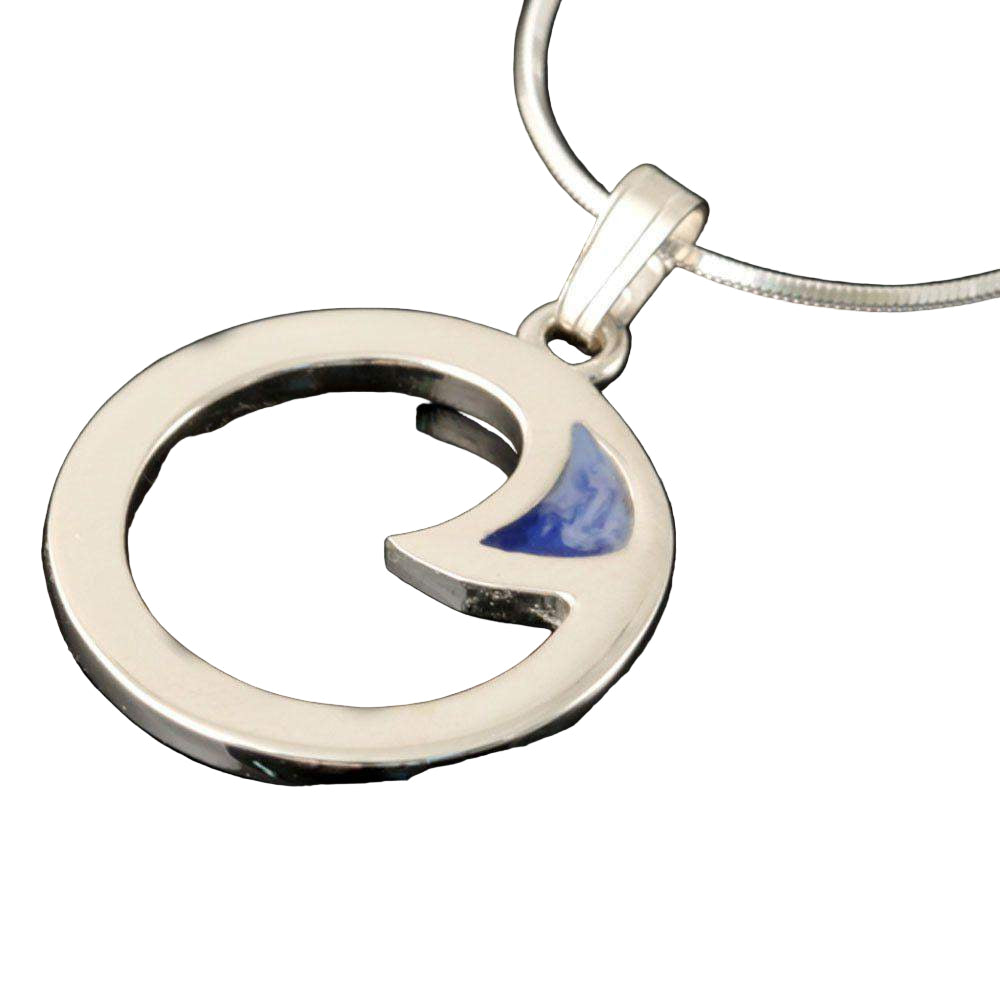 Shetland Silver And Enamel Celtic Fire Pendant -CFP13-CF-Ogham Jewellery