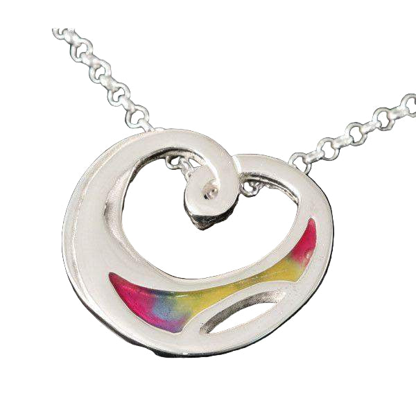 Shetland Silver And Enamel Pendant -SDP191-Ogham Jewellery