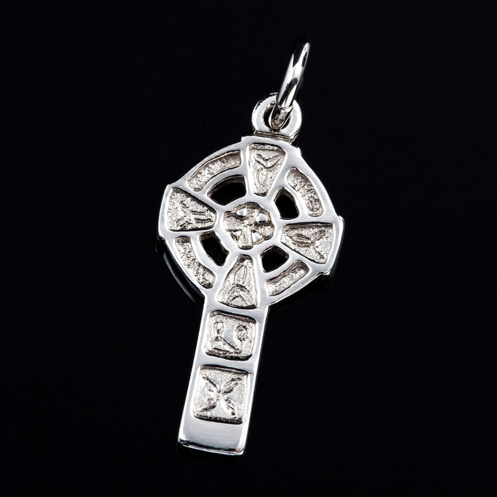 Shetland Silver Or Gold Celtic Cross Charm - CH228-s-Ogham Jewellery