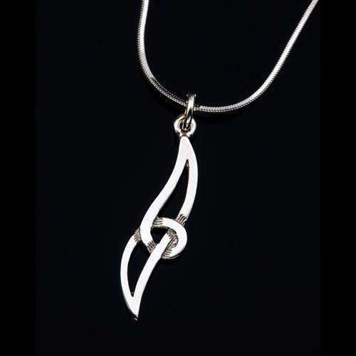 Shetland Silver or Gold Celtic Pendant P193-S-Ogham Jewellery