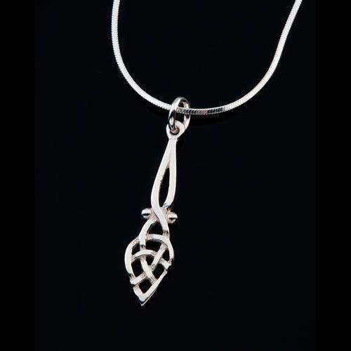 Shetland Silver or Gold Celtic Pendant P475-Ogham Jewellery