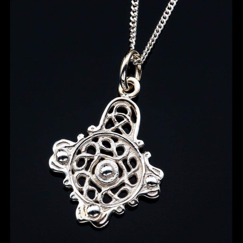Shetland Silver or Gold Celtic Pendant - P533-S-Ogham Jewellery