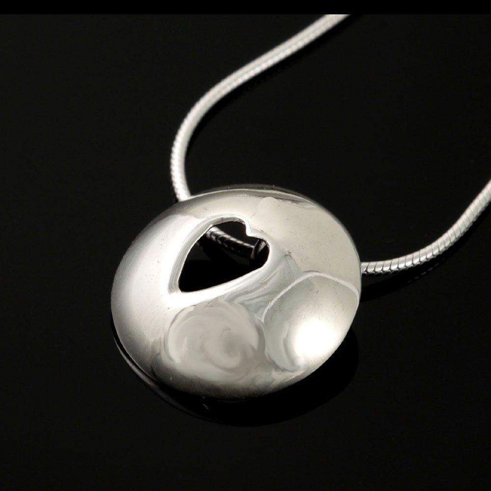 Shetland Silver Or Gold Peerie Smoorikins One Heart Pendant - P352-s-Ogham Jewellery