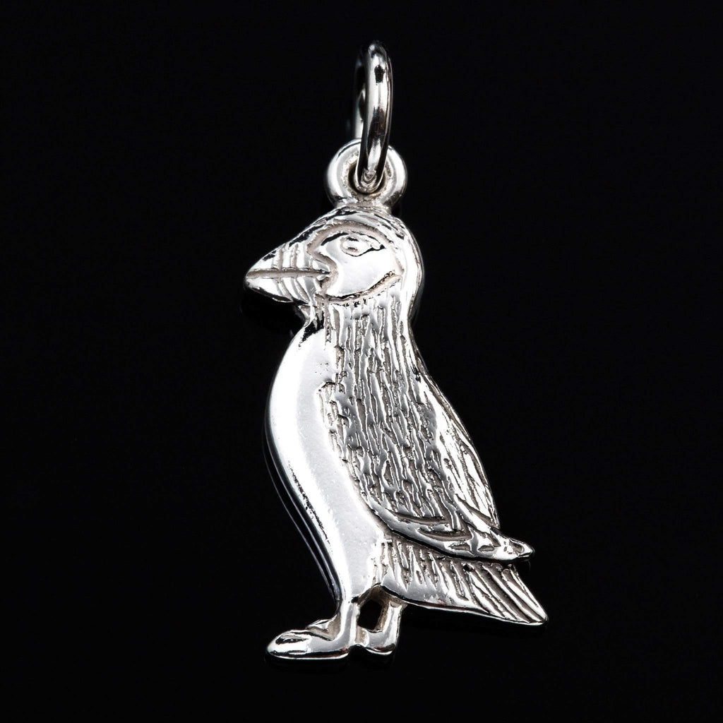 Shetland Silver Or Gold Puffin Charm - CH100-s-Ogham Jewellery