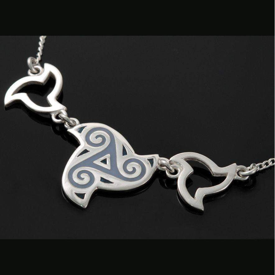 Sterling Silver Celtic Fire Necklace CFP07 CF Ogham Jewellery
