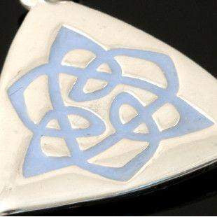 Shetland Sterling Silver Celtic Fire Necklace - CFP08-CF-Ogham Jewellery