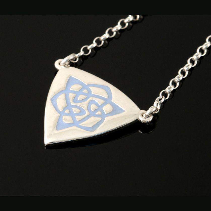 Shetland Sterling Silver Celtic Fire Necklace - CFP16-CF-Ogham Jewellery