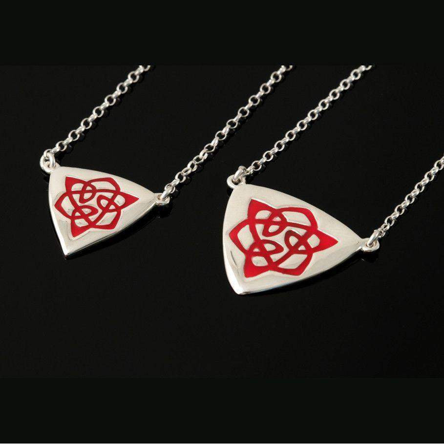 Shetland Sterling Silver Celtic Fire Necklace - CFP16-CF-Ogham Jewellery