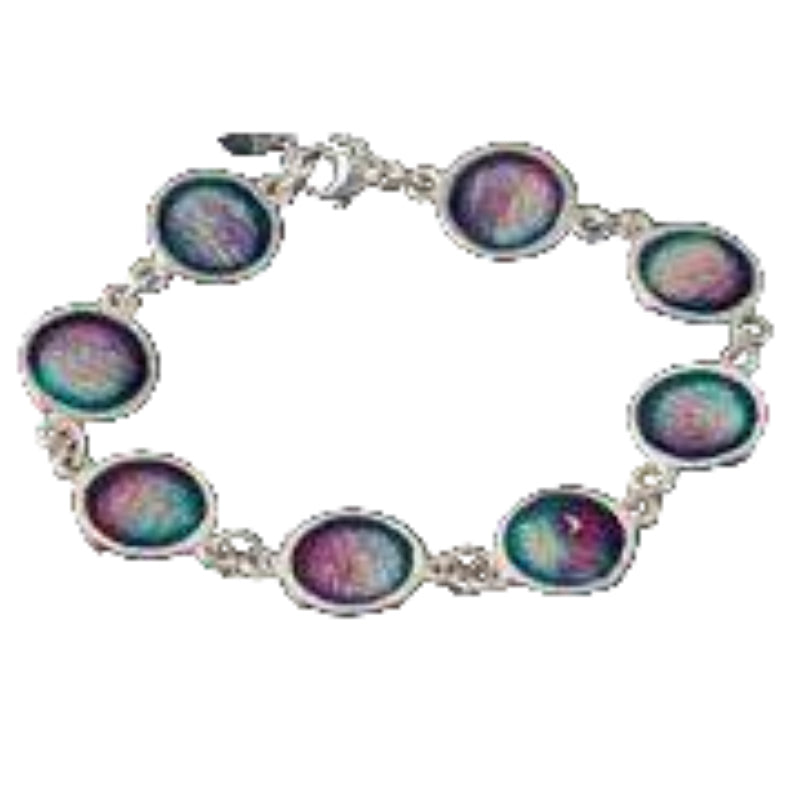 Shetland Sterling Silver Mirrie Dancers Bracelet - MDBR20-Ogham Jewellery