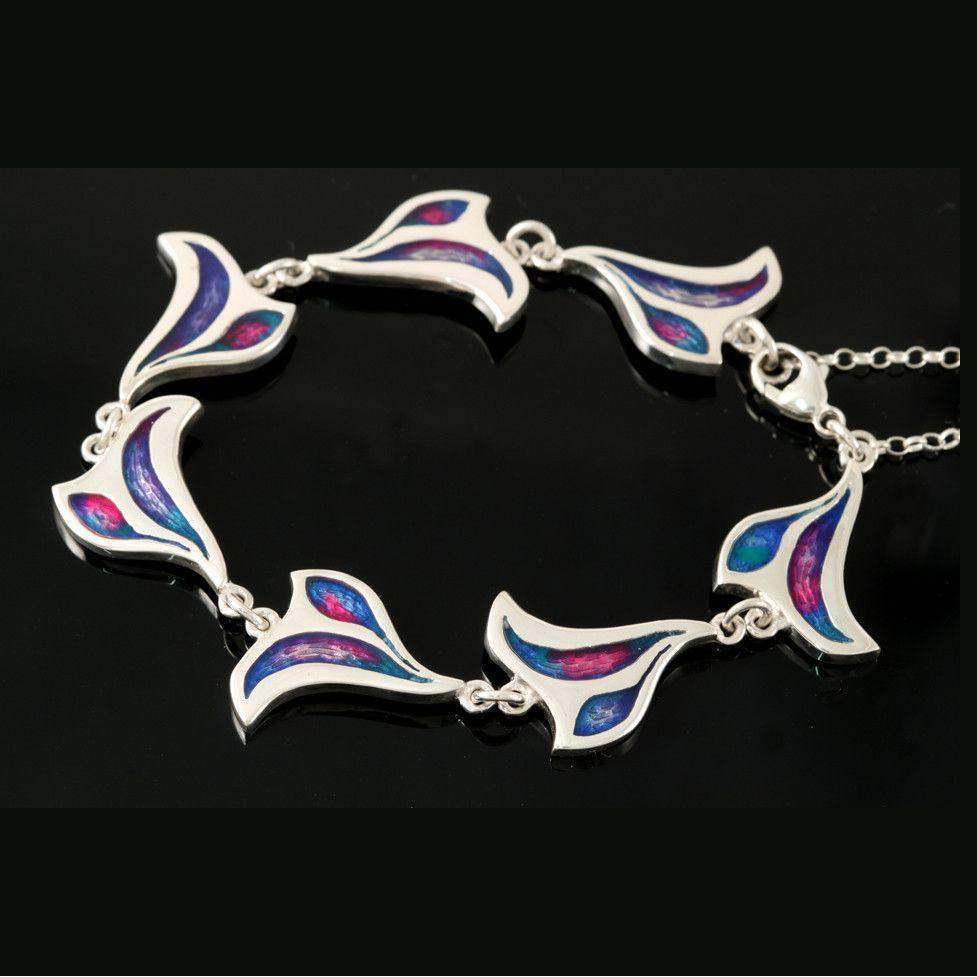 Shetland Sterling Silver Mirrie Dancers Bracelet - MDBR24-Ogham Jewellery