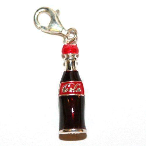 Silver and Enamel CokeBottle Charm-Ogham Jewellery