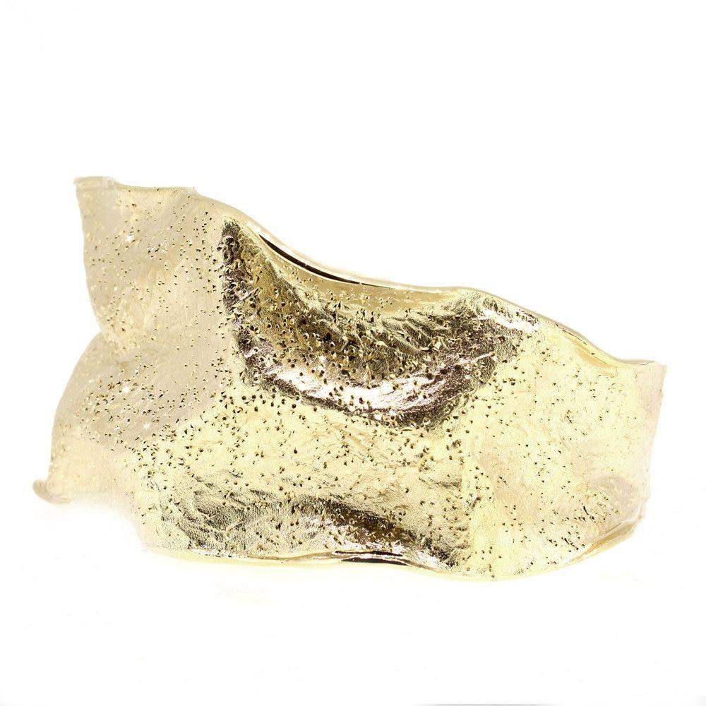 Silver and Gold Plate Designer Bangle -SBA181/Y-Ogham Jewellery