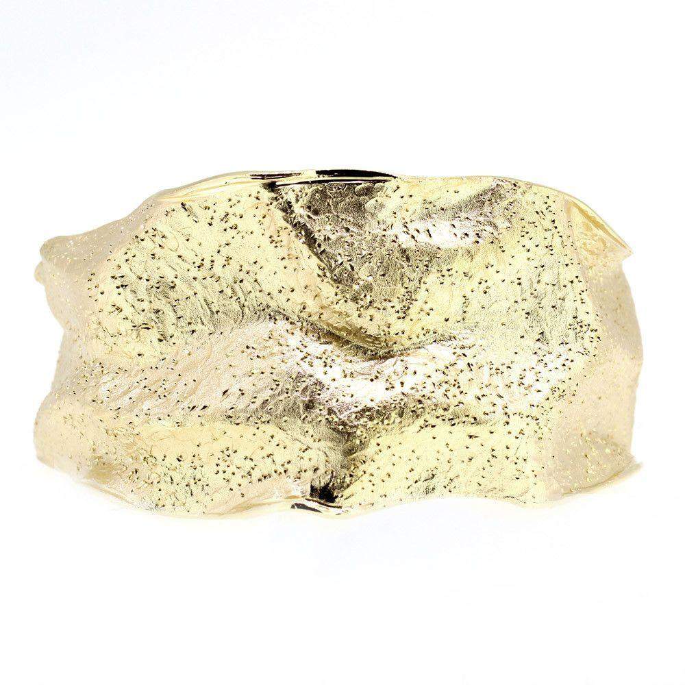 Silver and Gold Plate Designer Bangle -SBA181/Y-Ogham Jewellery