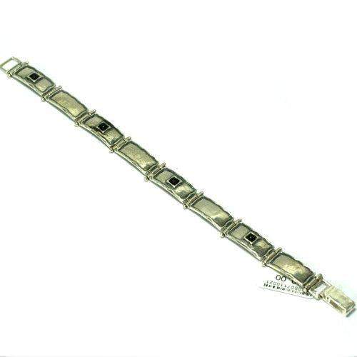 Silver Bracelet With Onyx or Opaline-Ogham Jewellery