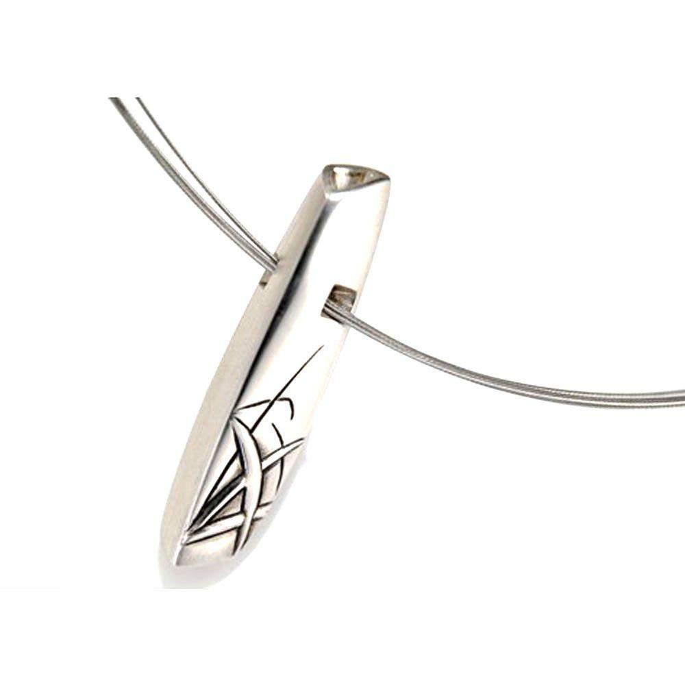 Silver Designer Grass Pendant Pendant-Ogham Jewellery