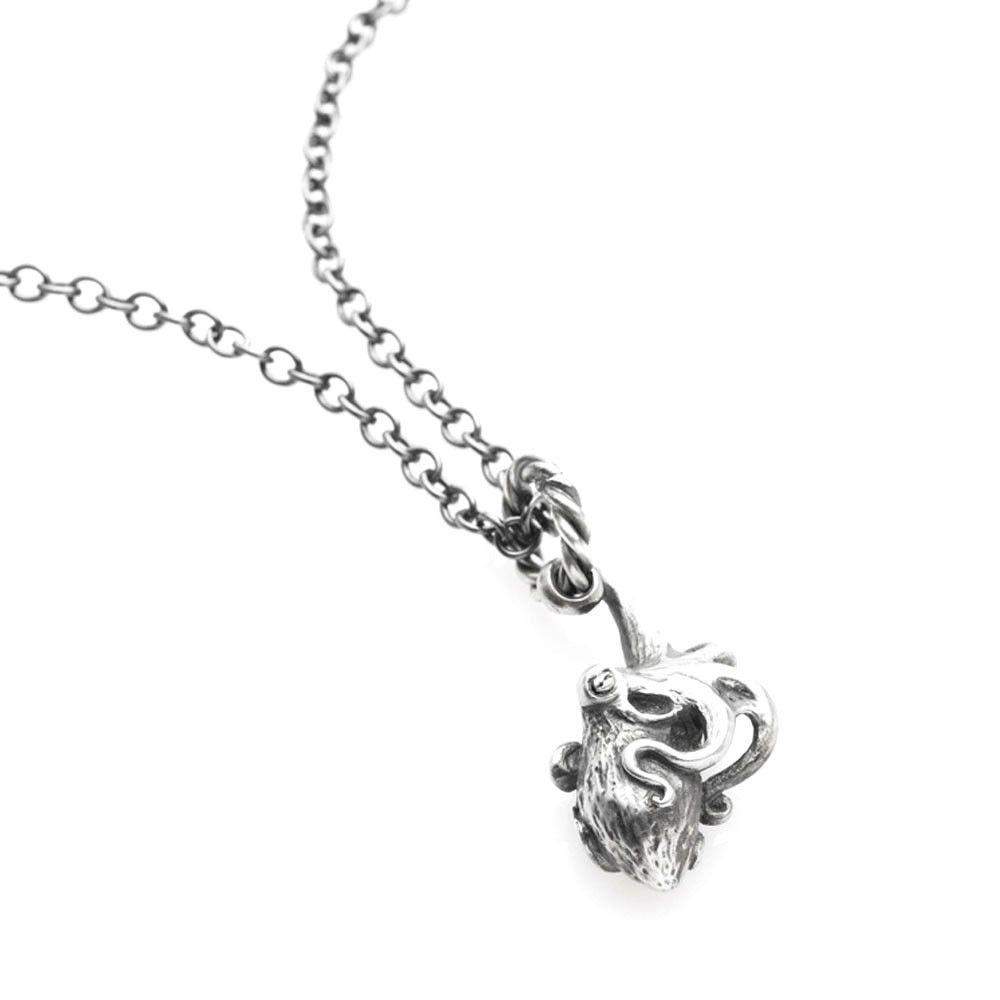 Silver Designer Octopus Mens Pendant-OCTON-Ogham Jewellery